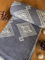 Sydney Turkish Towel - Blue, 100% Organic Cotton, Handmade, Bath Towel, Peshtemal, Sauna Towel, Beach Towel