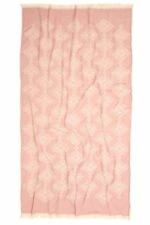 Sydney Turkish Towel - Pink, 100% Organic Cotton, Handmade, Bath Towel, Peshtemal, Sauna Towel, Beach Towel