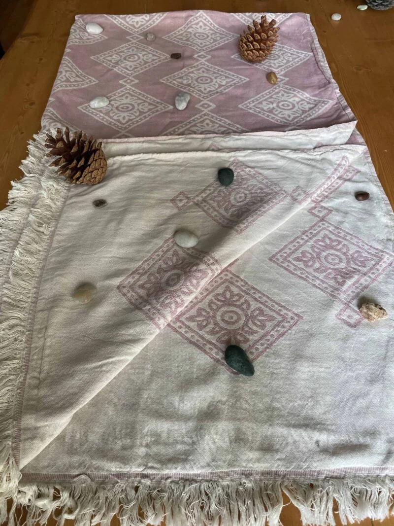 Sydney Turkish Towel - Pink, 100% Organic Cotton, Handmade, Bath Towel, Peshtemal, Sauna Towel, Beach Towel