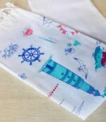 White Turkish Bath Towel Peshtemal - 100% Cotton