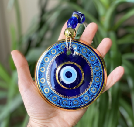 Large Round Blue Evil Eye Wall Hanging Nazar Boncuk - Shop of Turkey ...