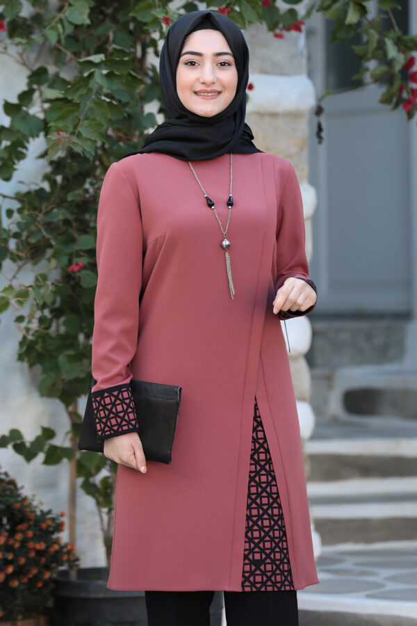 Dusty Rose - Crew neck - Evening Suit - Unlined - Islamic Modest clothing