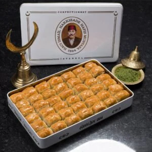 Classic Turkish Pistachio Baklava - Premium Quality - XL Metal Box