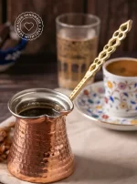 Copper Turkish Coffee Pot Handmade Hammered