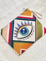Zippered Big Size Evil Eye Hand Bags