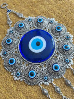 Silver Plated 24 Evil Eyes Wall Decor