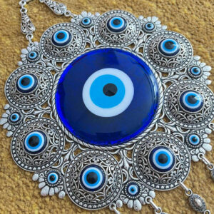 Silver Plated 24 Evil Eyes Wall Decor