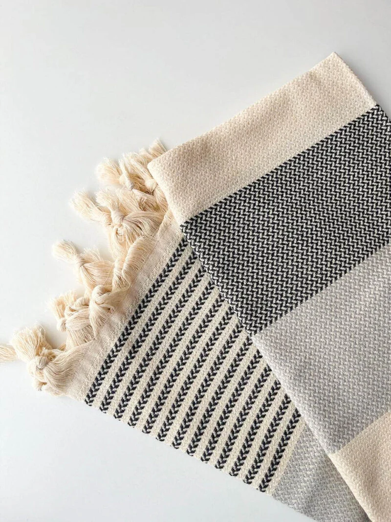 Turkish Bath Towels Peshtemals - Gray - American Style
