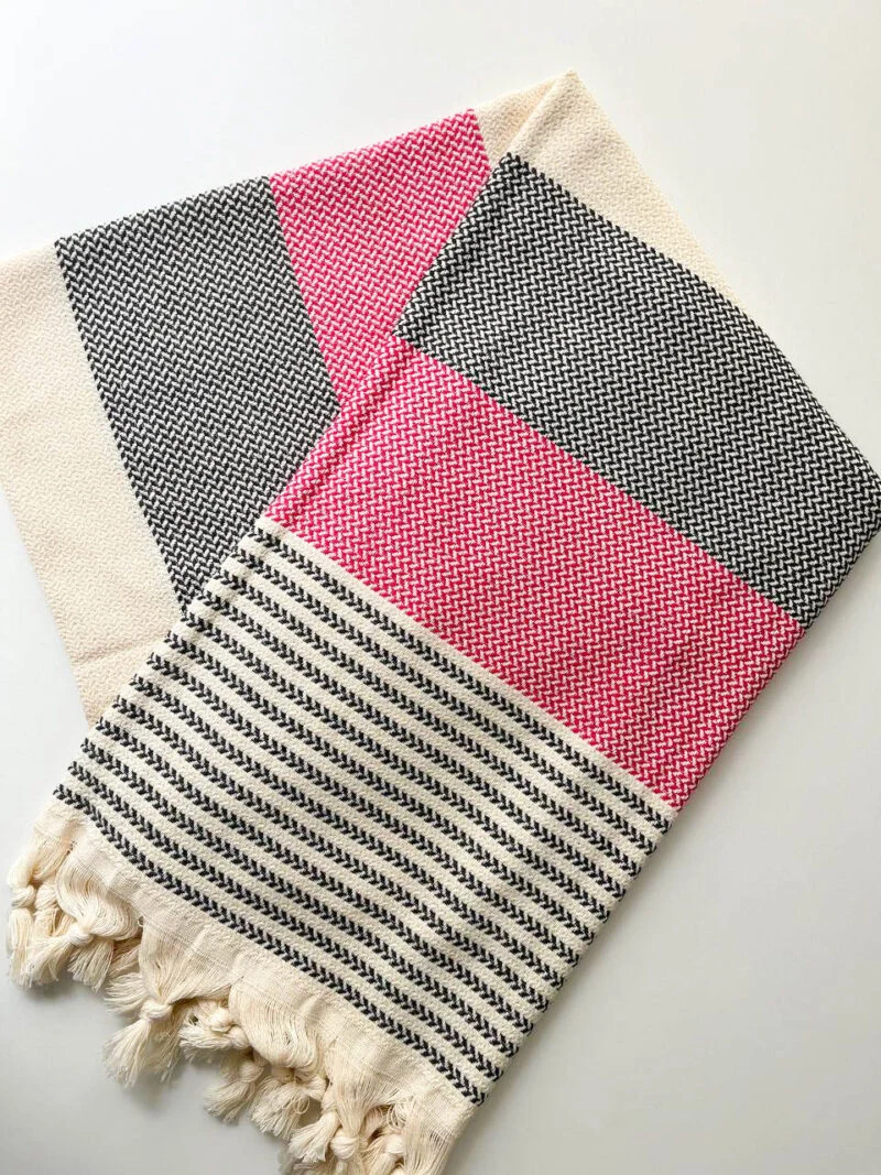 Turkish Bath Towels Peshtemals - Red - American Style (2)