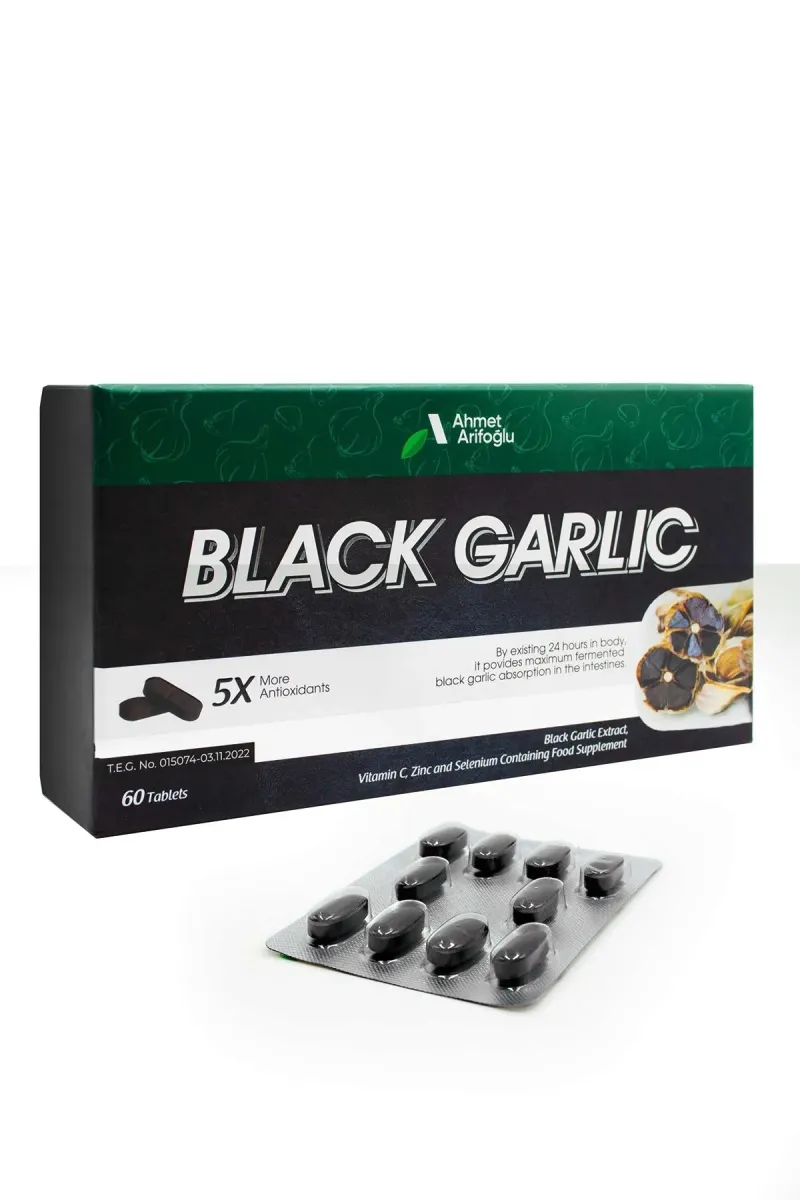Ahmet Arifoğlu Black Garlic 60 Tablets - Arifoğlu