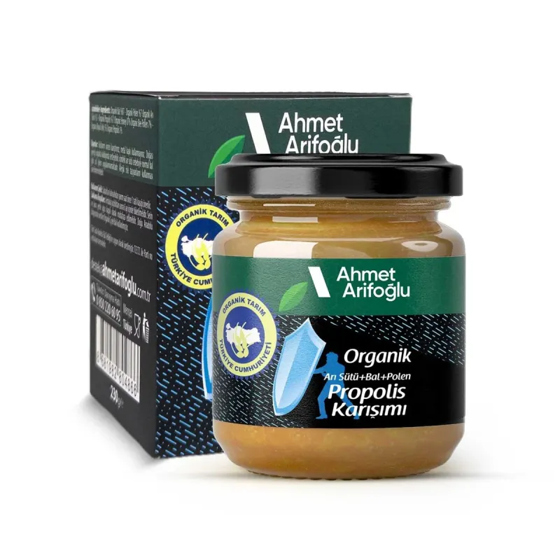 Ahmet Arifoğlu Organic Royal Jelly Honey Pollen Propolis Mix 230g. - Arifoğlu