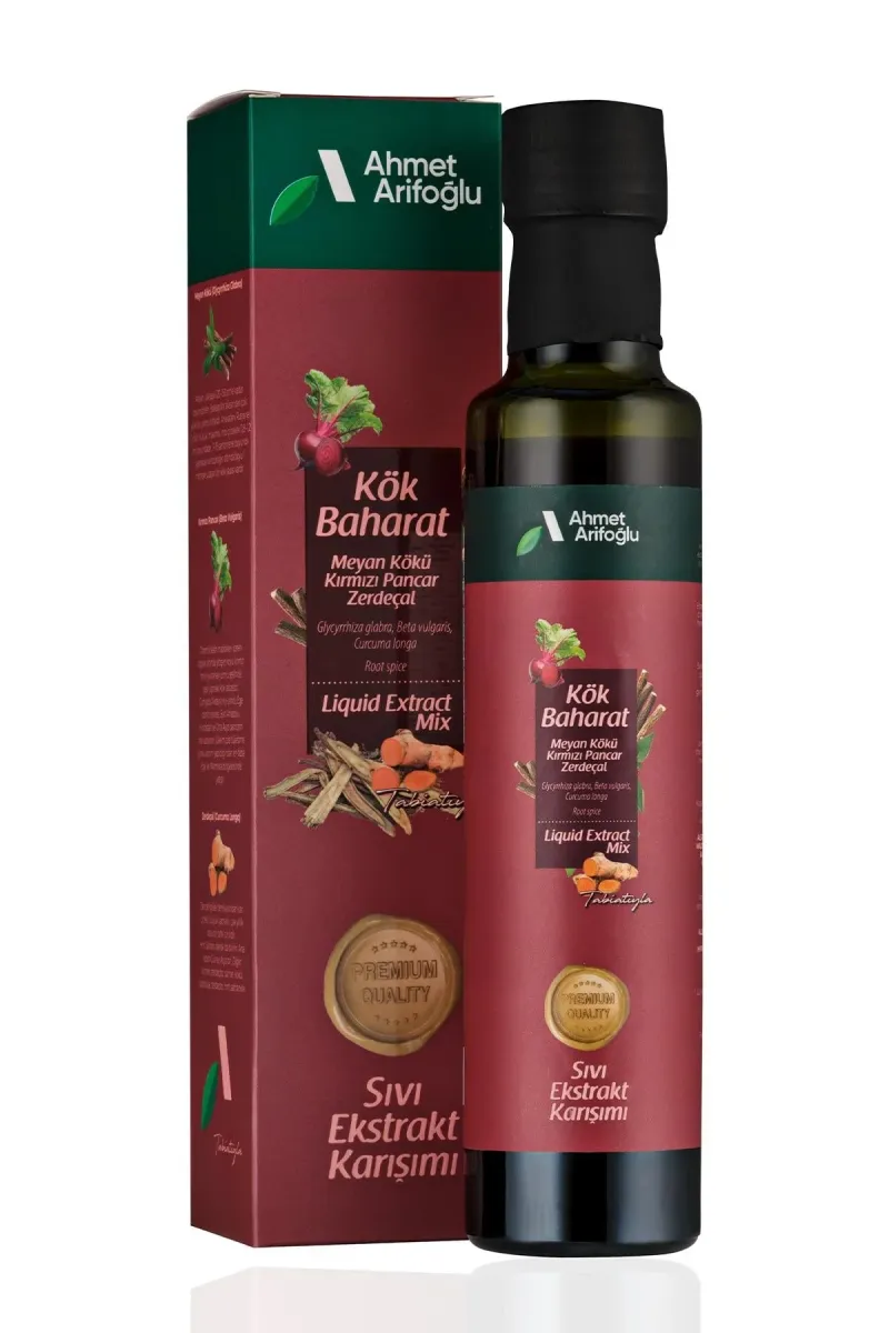Ahmet Arifoğlu Root Spice (Licorice Root-Red Beet-Turmeric) Liquid Extract 225 ml - Arifoğlu