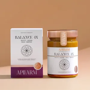 Apifarm Balance 4X Royal Jelly + Raw Honey + Pollen + Propolis 415g - Eğriçayır