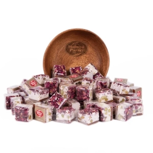 Apricot Nougat Halva (with Rose Petals) 250 g - Malatya Pazarı