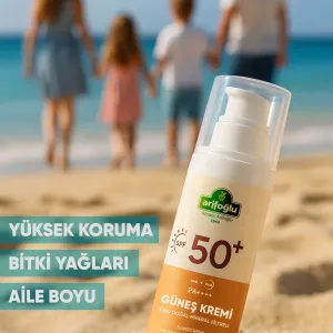 Arifoğlu 100% Natural Mineral Filter 50+ SPF Sunscreen 100ml. - Arifoğlu