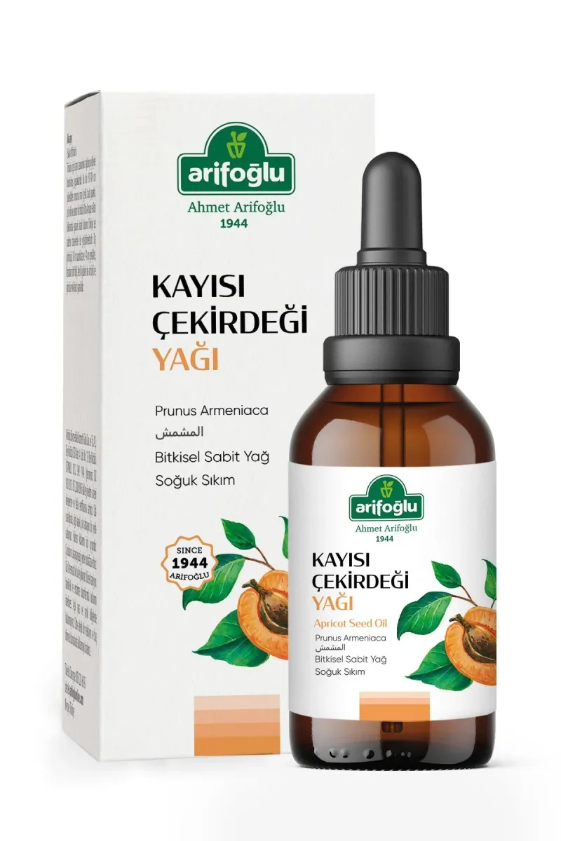 Arifoğlu 100% Pure and Natural Apricot Kernel Oil 50 ml - Arifoğlu
