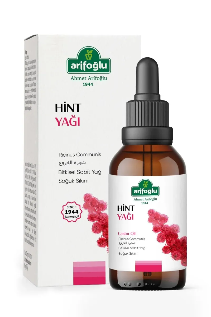 Arifoğlu 100% Pure and Natural Castor Oil 50 ml - Arifoğlu