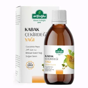 Arifoğlu 100% Pure and Natural Pumpkin Seed Oil 250 ml (Cold Pressed) - Arifoğlu