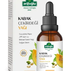 Arifoğlu 100% Pure and Natural Pumpkin Seed Oil 50 ml (Cold Pressed) - Arifoğlu