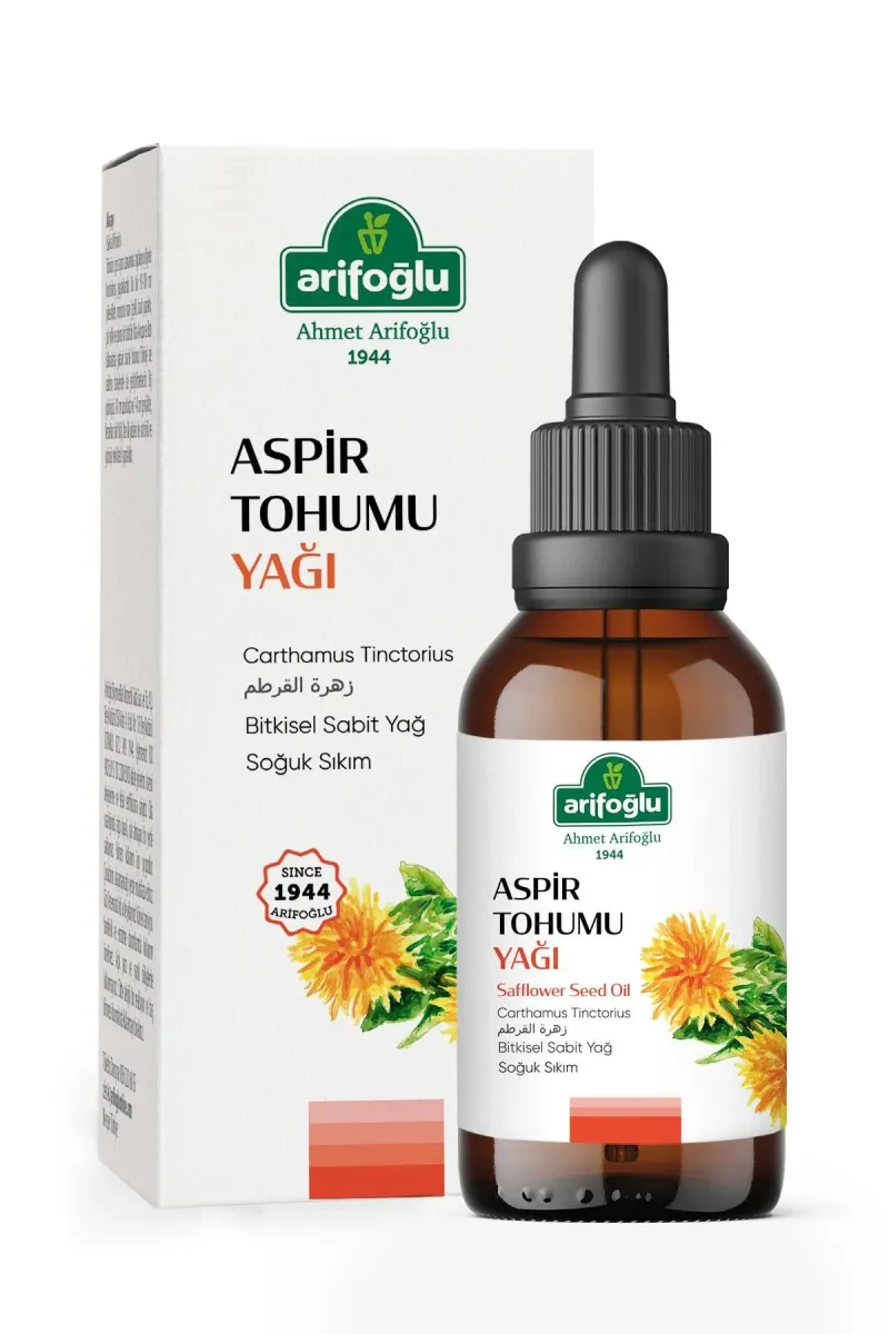 Arifoğlu 100% Pure and Natural Safflower Seed Oil 50 ml - Arifoğlu