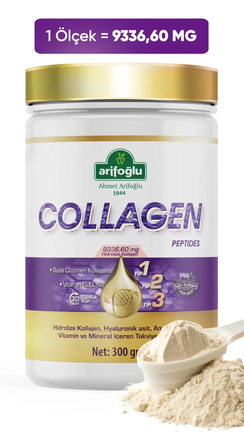 Arifoğlu Collagen Peptides (Collagen) 300 g Dietary Supplement - Arifoğlu