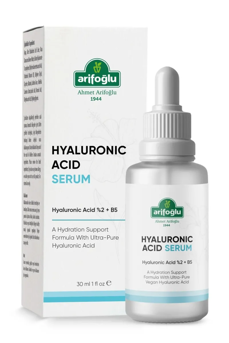 Arifoğlu Hyaluronic Acid Serum 30 ml (Moisturizing Revitalizing Plumping) Hyaluronic Acid %2 + B5 - Arifoğlu