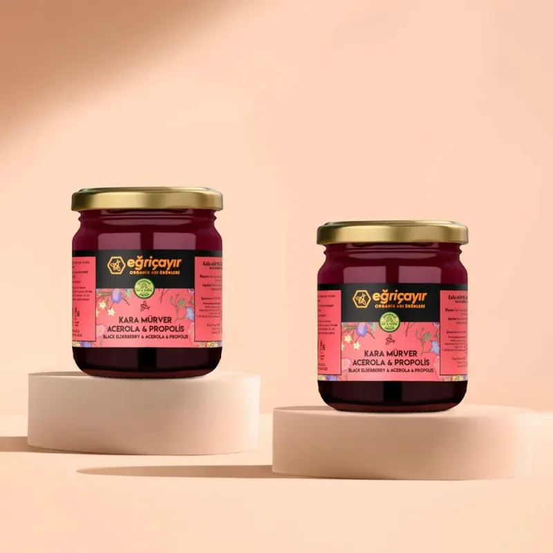 Black Elderberry + Acerola + Propolis + Raw Honey 2 x 225g - Eğriçayır