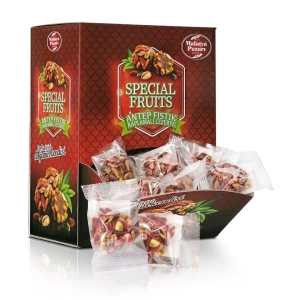 Cezerye with Pistachio Coating Atom Single Box (50 Pieces) - Malatya Pazarı