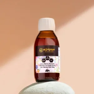 Elderberry Extract Liquid Supplement with Vitamin C and Zinc 120 ml - Eğriçayır
