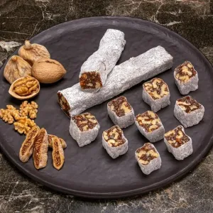 Fig & Walnut Turkish Delight Roll (1 Kg) - Hafız Mustafa