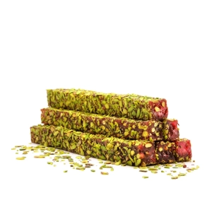 File Pistachio Pomegranate Flavored Turkish Delight Roll 500 g - Malatya Pazarı