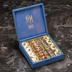 HM 1864 Premium Mixed Delight (Blue Wooden Box) - Hafız Mustafa