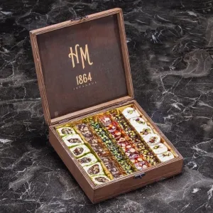 HM 1864 Premium Mixed Delight (Wooden Box) - Hafız Mustafa
