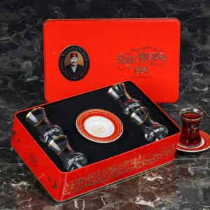 HM 1864 Tea Set (4 Pcs) (Metal Box) - Hafız Mustafa
