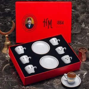 HM 1864 Turkish Coffee Set (6 Pcs) - Hafız Mustafa