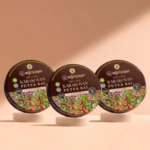 Karakovan Honeycomb Honey, Organic Certified TA16+ 3 x 1.4kg - Eğriçayır