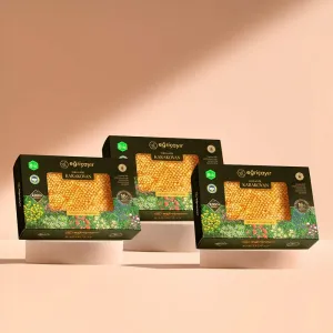 Karakovan Honeycomb Honey, Organic Certified TA16+ 3 x 400g - Eğriçayır