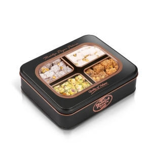Mixed Double Turkish Delight in Tin 645 g - Malatya Pazarı