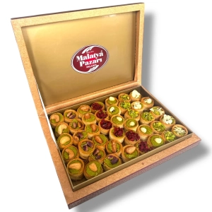 Mixed Peanut Butter Filled Kadaif Hanging Box 500 g - Malatya Pazarı