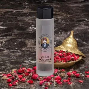 Natural Rose Water in Glass Bottle (190 ml) - Hafız Mustafa