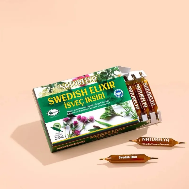 Naturelya Organic Bio Water-Based Swedish Syrup 200ml - Eğriçayır