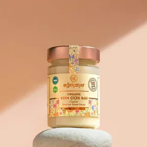 Organic Cream Honey 450g - Eğriçayır