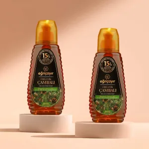 Organic Pine Honey Squeeze Packaging TA15+ 2 x 420g - Eğriçayır