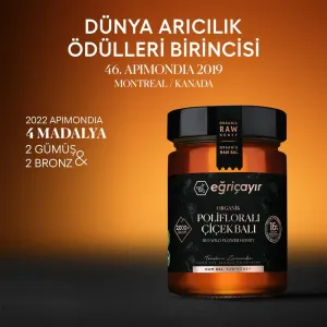 Organic Polyfloral (Multi-floral) Honey TA16+ 450g - Eğriçayır