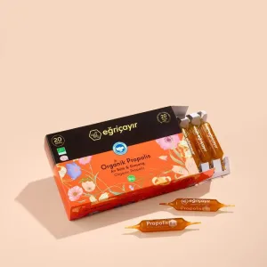 Organic Propolis Ampoule 20 ampoules - Eğriçayır