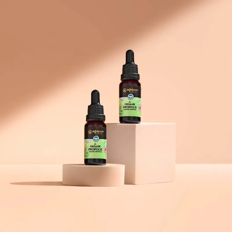 Organic Propolis Drops Alcohol-Based 2 x 20ml - Eğriçayır