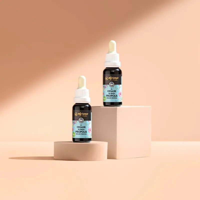 Organic Propolis Drops Water-Based 2 x 20ml - Eğriçayır