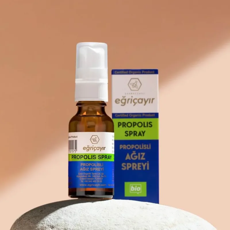 Organic Propolis Mouth Spray 20ml - Eğriçayır