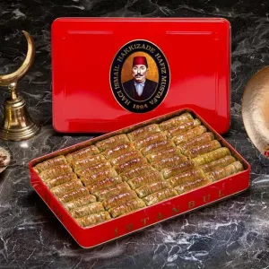 Pistachio Twisted Rolls Baklava (XL Box) - Hafız Mustafa