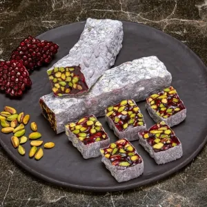 Pomegranate Pistachio Croquant Turkish Delight (1 Kg) - Hafız Mustafa